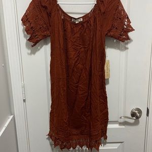 Burnt orange dress